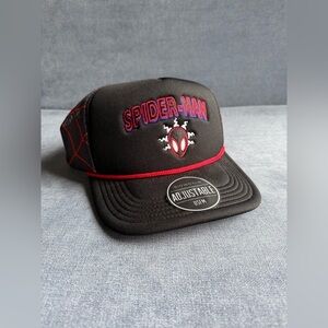 Bioworld Spider-Man Unisex Adjustable Mesh Snap Back Trucker Hat New Embroidered